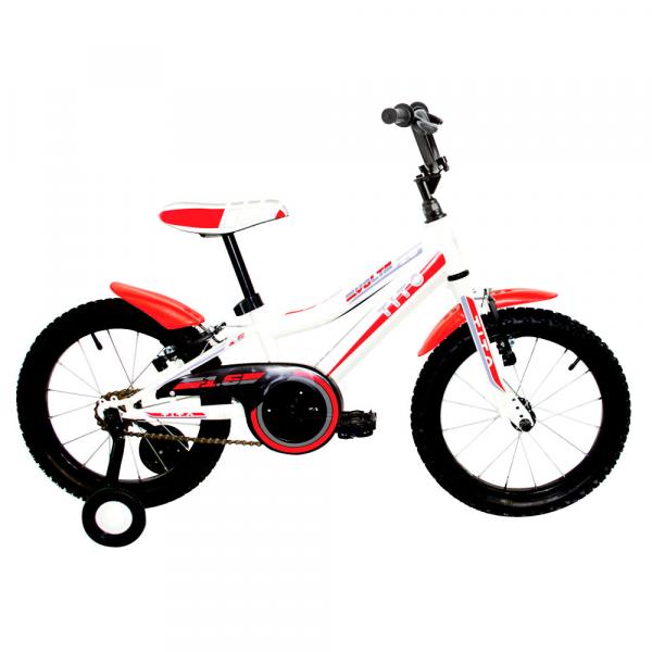 Bicicleta ARO 16 - MTB Volt 1.6 - Branca e Vermelha - Tito Bikes