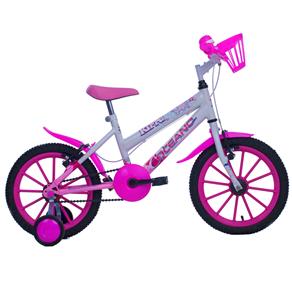 Bicicleta Aro 16 Oceano Bike Kirra – Rosa/Branca