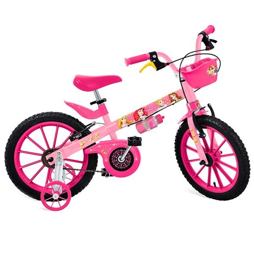 Tudo sobre 'Bicicleta Aro 16 Princesas Disney Rosa Bandeirante'