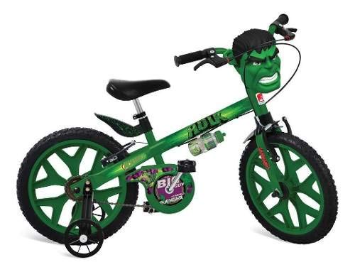 Bicicleta Aro 16 Rodinhas os Vingadores Hulk - Bandeirante