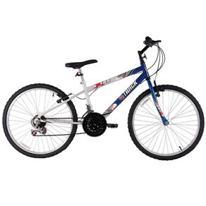Bicicleta Aro 24 Track & Bikes Axess 18V - Azul