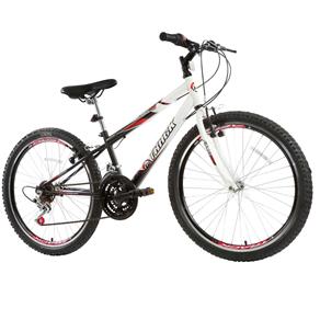 Bicicleta Aro 24 Track & Bikes Axess 18V - Branca / Preta