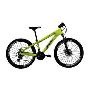 Bicicleta Aro 26 21 Velocidades Freeride Amarelo Neon Gios - Verde