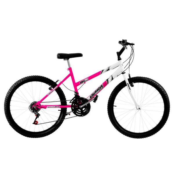 Tudo sobre 'Bicicleta Aro 26 18 Marchas Bicolor Rosa e Branca Pro Tork Ultra - Ultra Bikes'