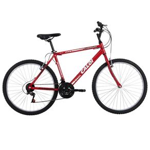 Bicicleta Aro 26 Caloi Aluminum com 21 Marchas - Vermelha