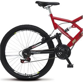 Bicicleta Aro 26 Full-s GPS Aero Dupla Suspensão - Vermelho