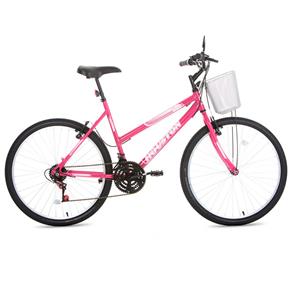 Bicicleta Aro 26 Houston Foxer Maori com 21 Marchas - Rosa Pink