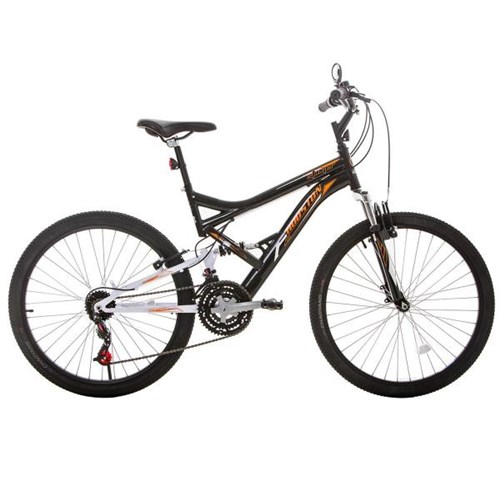 Bicicleta Aro 26 Houston Stinger com Suspensão 21 Marchas Preta