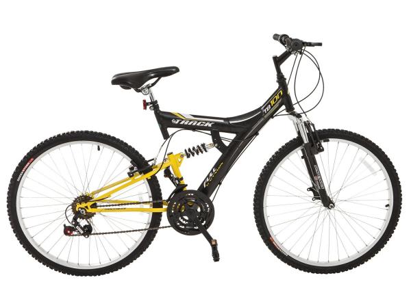 Tudo sobre 'Bicicleta Aro 26 Mountain Bike Track Bikes - TB-100XS/PA Freio V-Brake 18 Marchas'