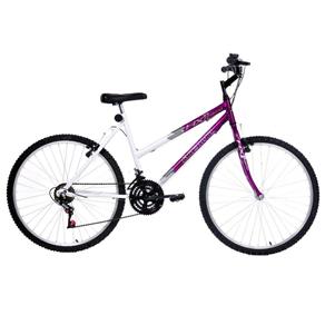 Bicicleta Aro 26 Oceano HX1 Legend com 18 Marchas - Violeta/Branca