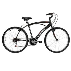 Bicicleta Aro 26 Track & Bikes Fast Confort 100P com 21 Marchas - Preta
