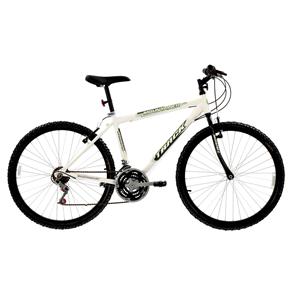 Bicicleta Aro 26 Track Bikes Mountainer Alumínio com 18 Marchas - Branca