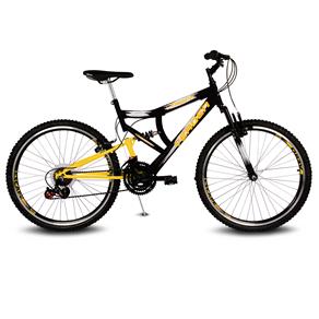Bicicleta Aro 26 Verden Bikes Inspire Masculino com 21 Marchas - Preto e Amarelo
