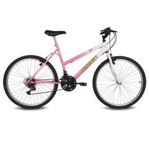 Bicicleta Aro 26 Verden Bikes Live Feminina com 18 Marchas - Branco e Rosa