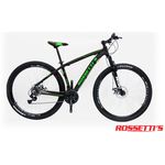 Bicicleta Aro 29 Rossetti's 21v Preta / Verde Tam 17