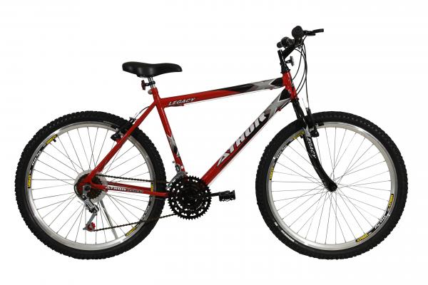Bicicleta Athor Aro 26 Mtb 18/m Legacy Masculino Vermelha