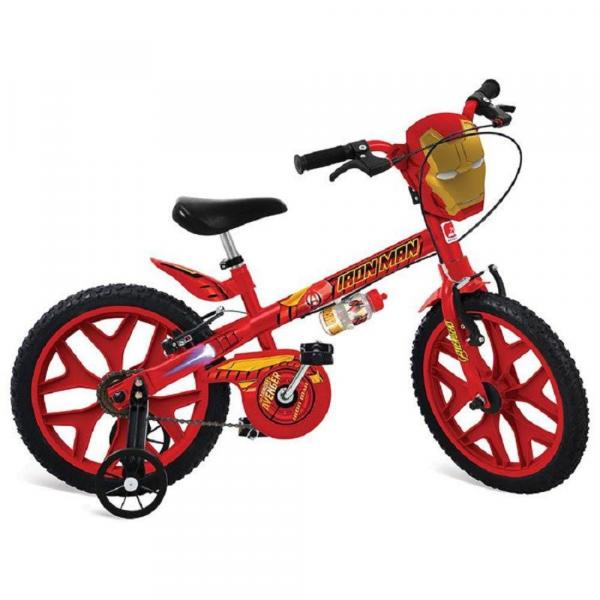 Bicicleta Bandeirante ARO 16" Homem de Ferro Vermelho