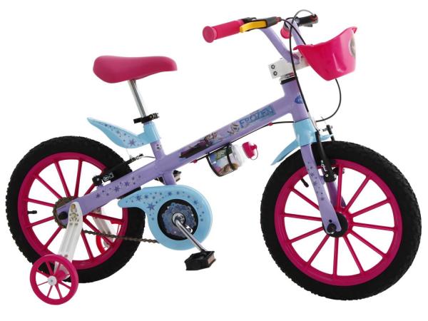 Bicicleta Bandeirante Disney Frozen Aro 16 - Freio V-Brake