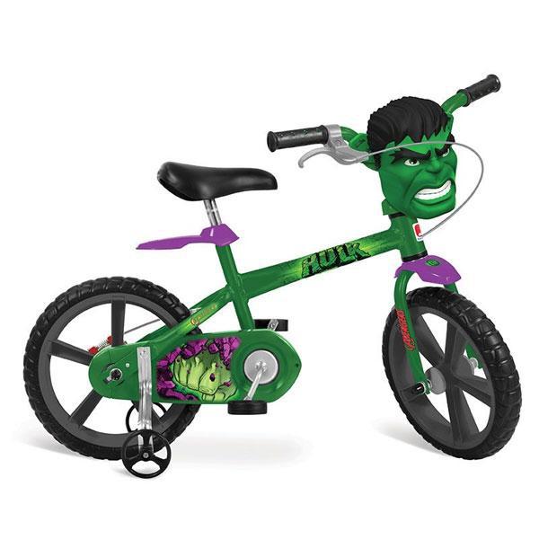 Bicicleta Bandeirante Hulk Aro 14" Verde 3019