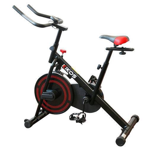 Bicicleta Bike Spinning Kikos F3 Até 100kg Preto e Vermelho
