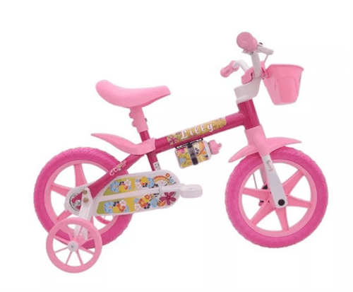 Bicicleta Cairu Infantil Flower Aro 12