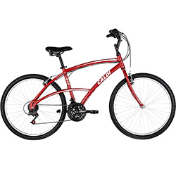 Bicicleta Caloi 100 - Exclusivo - Vermelha 21 Marchas Aro 26