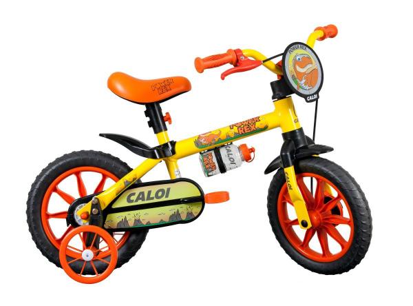Bicicleta Caloi Infantil Power Rex Aro 12 Amarela