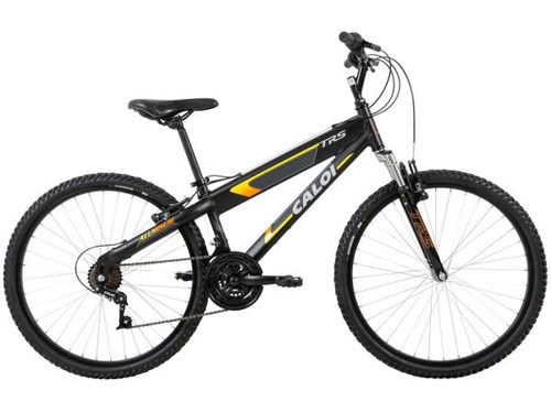 Bicicleta Caloi TRS Aro 26 21 Marchas - Suspensão Dianteira Quadro Alumínio Freio V-Brake