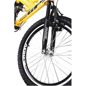 Bicicleta Colli Aro 20 e Dupla Suspensão, Amarelo/Preto