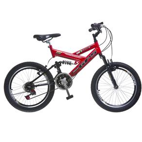 Bicicleta Colli Bike Aro 20 GPS com 21 Marchas - Vermelho/preto