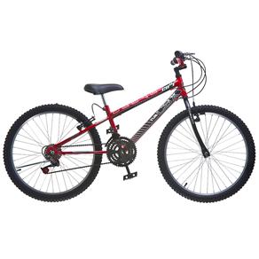 Bicicleta Colli Bike Aro 24 CBX 750 com 21 Marchas - Vermelho/preto