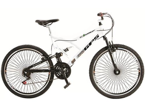 Bicicleta Colli Bike GPS Aro 26 21 Marchas - Dupla Suspensão Quadro de Aço Freio V-brake