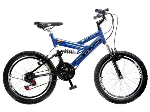 Bicicleta Colli Bike GPS Pro Aro 20 21 Marchas - Dupla Suspensão Freio V-brake