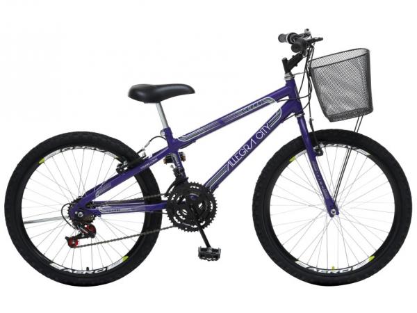 Tudo sobre 'Bicicleta Colli Bike Juvenil Allegra City Aro 24 - 21 Machas Quadro em Aço Freio V-brake'