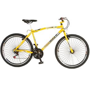 Bicicleta Colli CB500 Aro 26 21 Marchas 72 Raias Freios V-Brake Quadro Aço Carbono - Amarelo