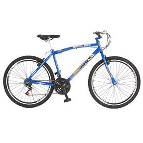 Bicicleta Colli CB500 Aro 26 18 Marchas Freios V-Brake Quadro Aço Carbono - Azul