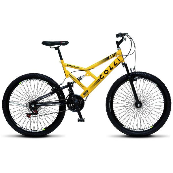 Bicicleta Colli Fulls GPS Dup. Suspensão Aro 26 Aero 72 Raios 21 Marchas - 156.01D