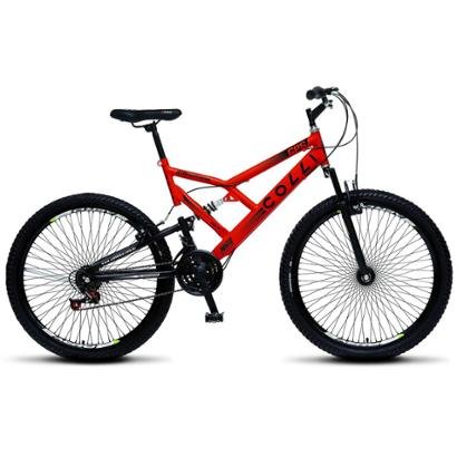 Bicicleta Colli Fulls GPS Dup. Suspensão Aro 26 Aero 72 Raios 21 Marchas