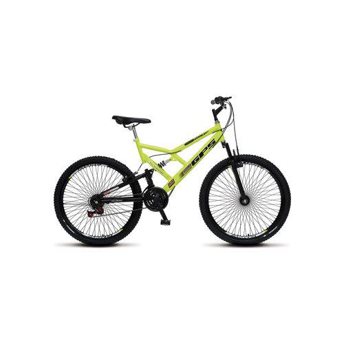 Bicicleta Colli Gps Full Suspension Aro 26 Amarelo Neon