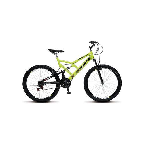 Bicicleta Colli Gps Full Suspension Aro 26 Amarelo Neon
