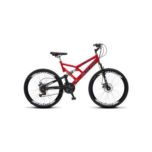 Bicicleta Colli Gps Full Suspension Aro 26 Vermelho