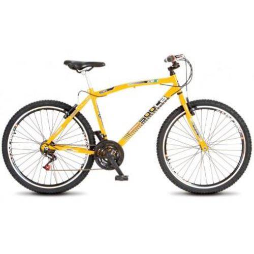 Bicicleta Colli Mtb Cb500 Amarelo Aro 26 36 Raias Freios V-brake