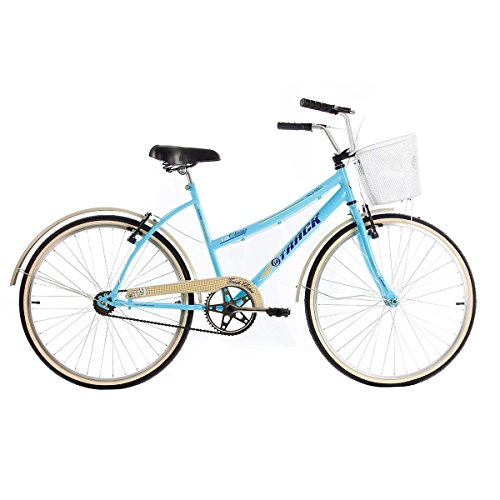 Bicicleta Confort Classic Plus Estilo Retrô Aro 26 Azul - Track Bikes