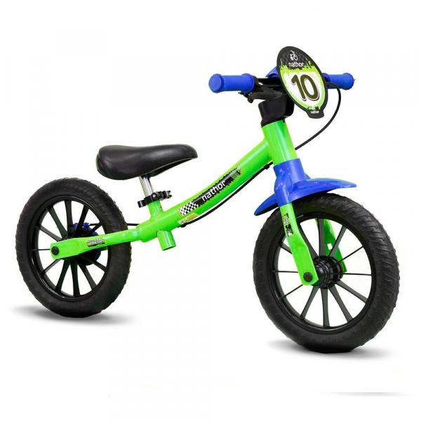 Bicicleta de Equilíbrio Balance Bike Verde Nathor