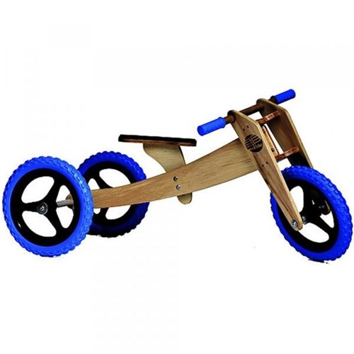 Bicicleta de Madeira Woodbike - 3 Estágios - Woodline - Azul - Camará