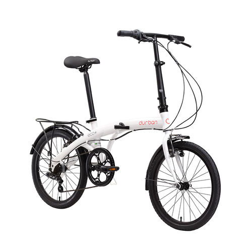 Bicicleta Dobrável Aro 20 Durban Eco+ 6 Marchas – Branco