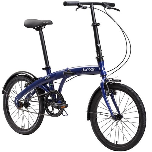 Bicicleta Dobrável Aro 20'' e 1 Marcha Azul - Durban Eco