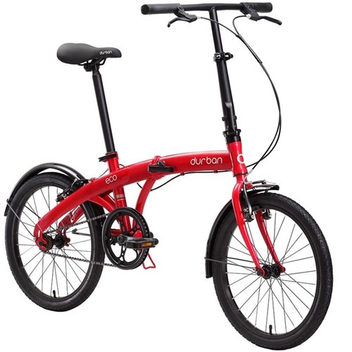 Bicicleta Dobrável Aro 20'' e 1 Marcha Vermelha - Durban Eco