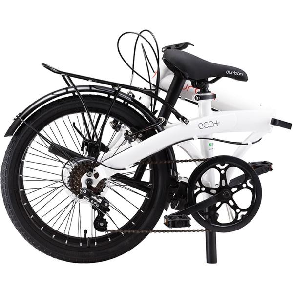Bicicleta Dobrável Aro 20" e 6 Marchas Branca - Durban Eco+