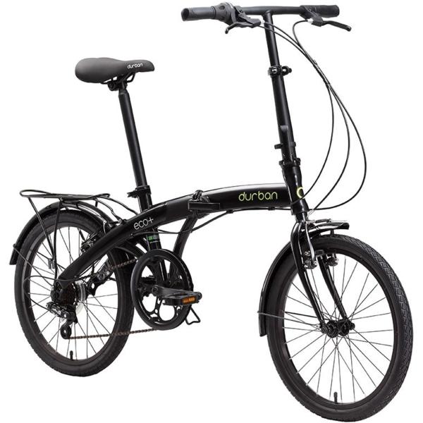 Bicicleta Dobrável Aro 20'' e 6 Marchas Preta - Durban Eco+